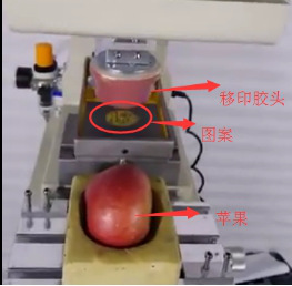 看了同行，才知道移印硅膠在水果上也有應用